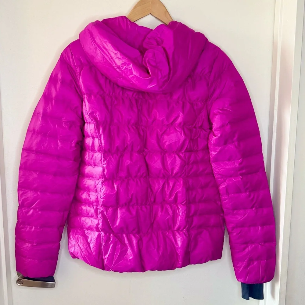 ATHLETA Girl Peak Puffer Winter  Jacket Hot Pink Size XL 14 Girls Outdoor Hooded